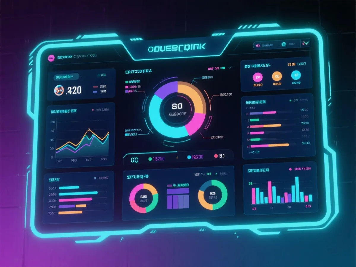 游戏数据看板示意